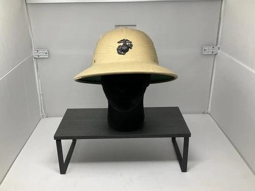 Vintage USMC Pith Hat Vietnam War Era US Military Sun helmet -Good Condition