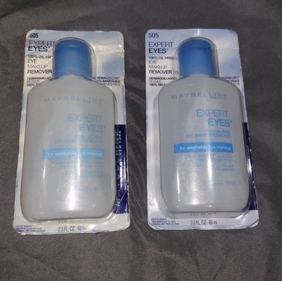 Maybelline Expert Eyes Oil Free Eye Makeup Remover, 2.3 fl oz Ea, 2 Bottles