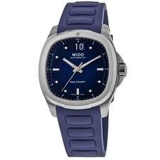 New Mido Multifort TV Big Date Blue Dial Rubber Men's Watch M049.526.17.041.00