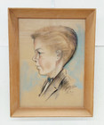 1956 Disneyland Art Corner Portrait Signed Junell Framed Disneyana Walt Disney — photo 1