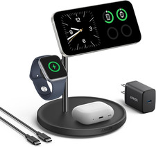 Magsafe Charger Stand Compatible, Iphone 17 Maggo 3 in 1 Wireless Charging St...