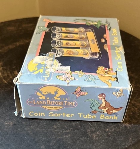 RARE! The Land Before Time Coin Sorter Tube Bank by Universal Studios - Picture 6 of 12