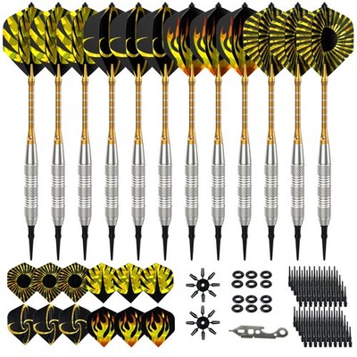 Professional Plastic Tip Darts, 12 Pieces, for Target