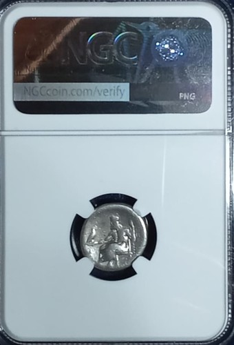 Macedon Alexander III AR Drachm 336–323 BC NGC VG Silver Coin. CERTIFIED A1017 - Picture 2 of 3
