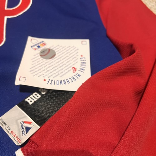 Philadelphia Phillies Majestic Snap Jacket Mens 4XL New - Picture 3 of 14