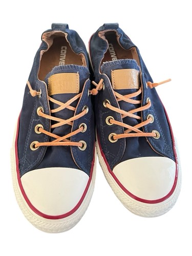 Scarpe sneakers Converse CTAS Shoreline slip on blu navy biscotto donna taglia 9,5 - Foto 2 di 13