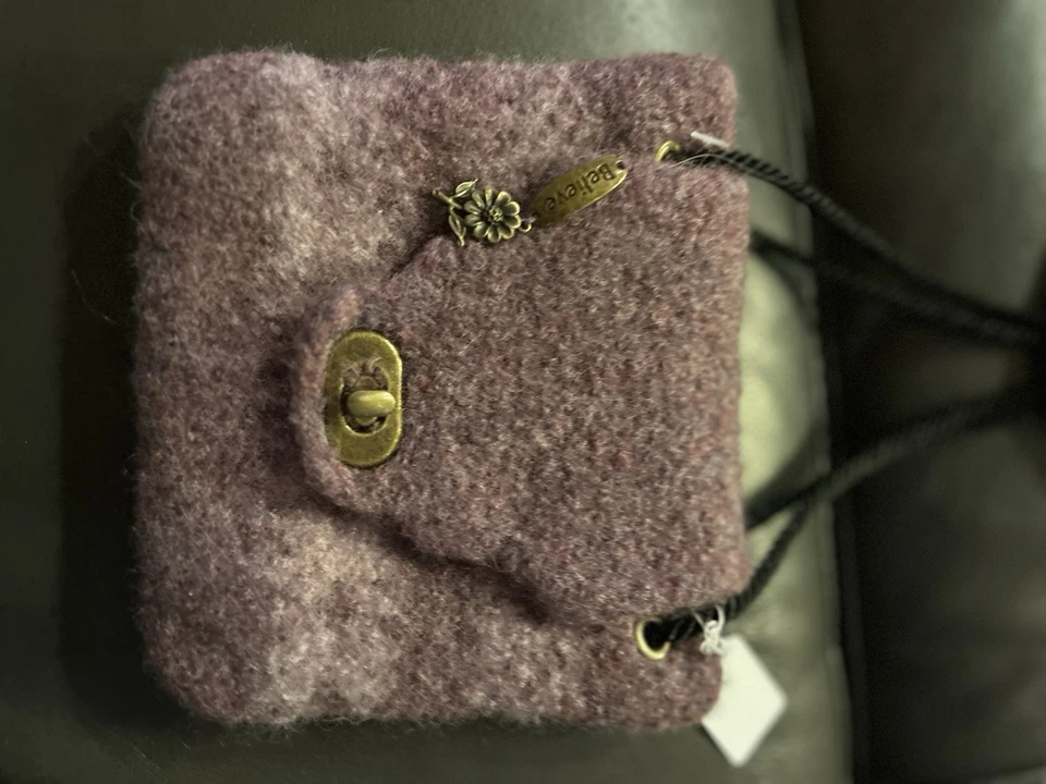 Bolso bandolera de lana hervida  Foto 3 de 4