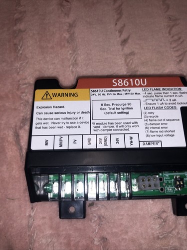 Módulo de control de encendido piloto intermitente universal S8610U S8610U3009 - Imagen 3 de 11