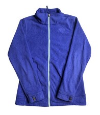 The North Face Jacket Girls XL 18 Blue Fleece Full Zip Pockets Outdoor Hiking