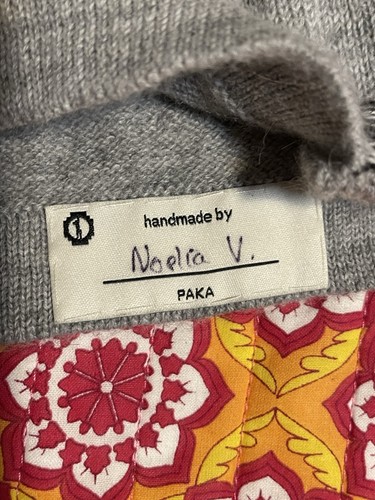 Paka Alpaca Hoodie Sweater Gray Sz M - Picture 7 of 8