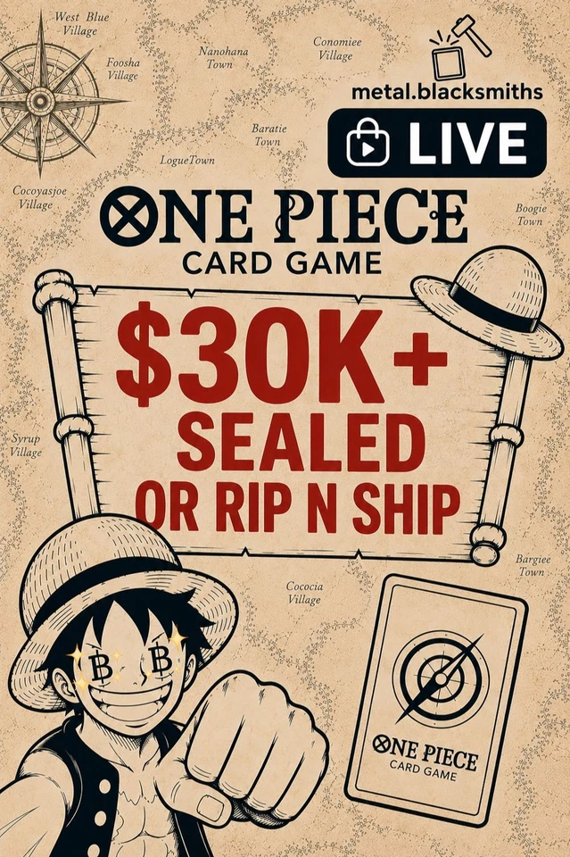 ⚡ MASSIVE ONE PIECE INVENTORY 📦 🎁 30K+ Stock 🎡Wheel Spin on $30+ Order