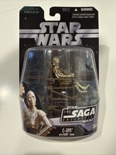 STAR WARS The Saga Collection C-3PO Ewok Throne 2006  Gold Guy  SAGA 042