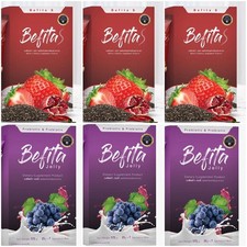 6 x Gelee Erdbeere Beere Traubengeschmack ballaststoffreiches...