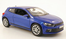 Welly VW Volkswagen Scirocco 3 Blau-metallic 1:24 Modellauto Neu & OVP