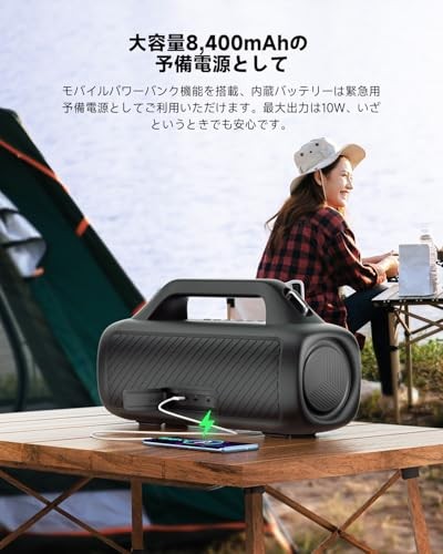 EarFun UBOOM X Lautsprecher Bluetooth 80W Deep Bass SP300 - Bild 5 von 6
