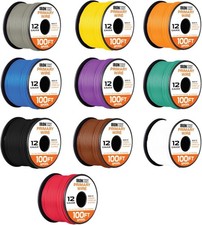 Iron Forge Cable 1000 ft 12 Gauge Primary Automotive Wire - 10 Roll Assortment P