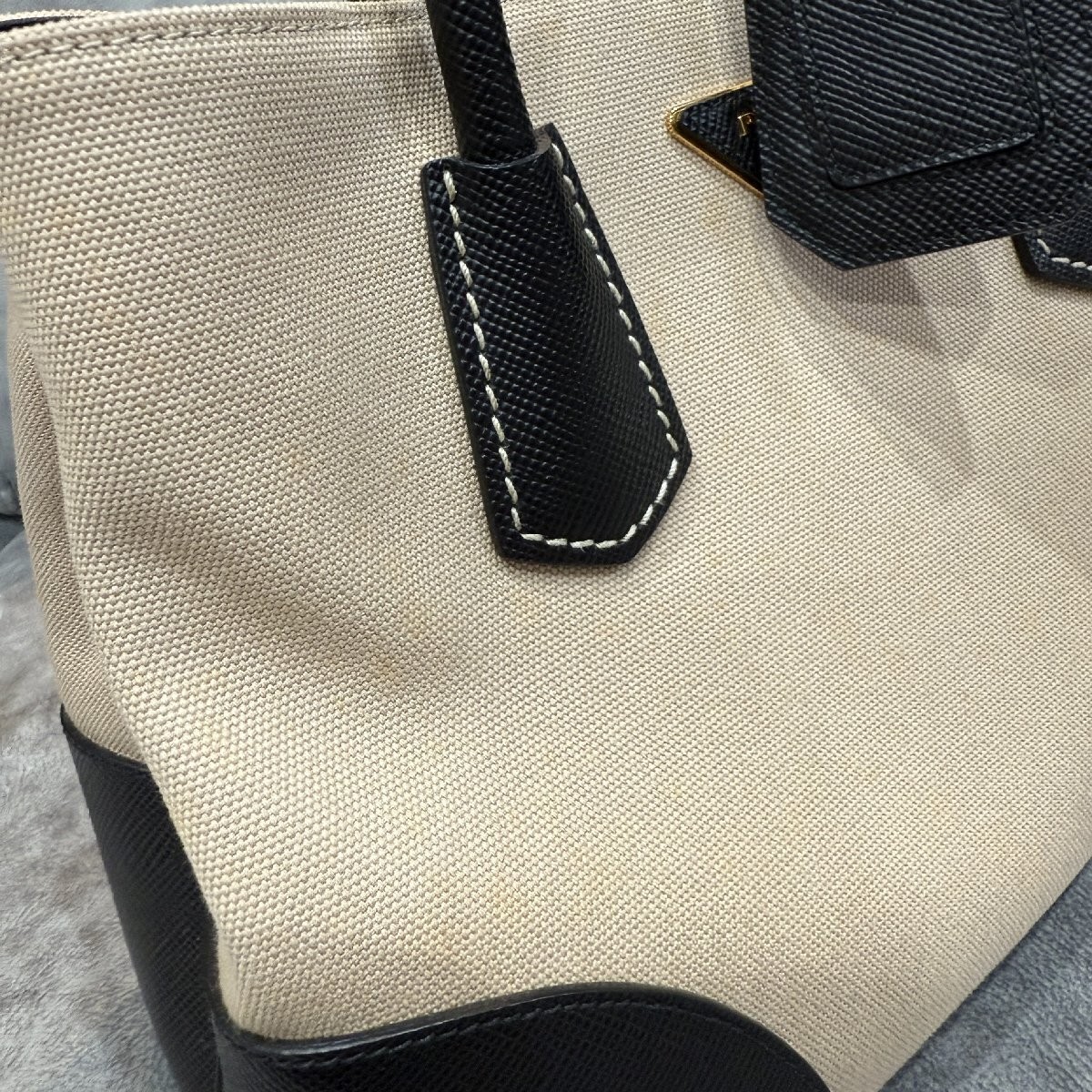 Item PRADA 2way Handbag CANAPA Saffiano Strap Free    Hokkaido and Okinawa f thumbnail 10