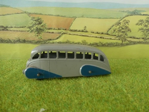 Dinky Toys  29b Streamlined Bus  - Grey -  Blue Original 1947-50 Vintage