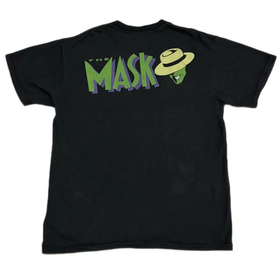 た*み様 THE MASK マスクmovieTシャツ ブラック Vintage The Mask Somebody Stop Me Jim Carrey Movie Promo Shirt
