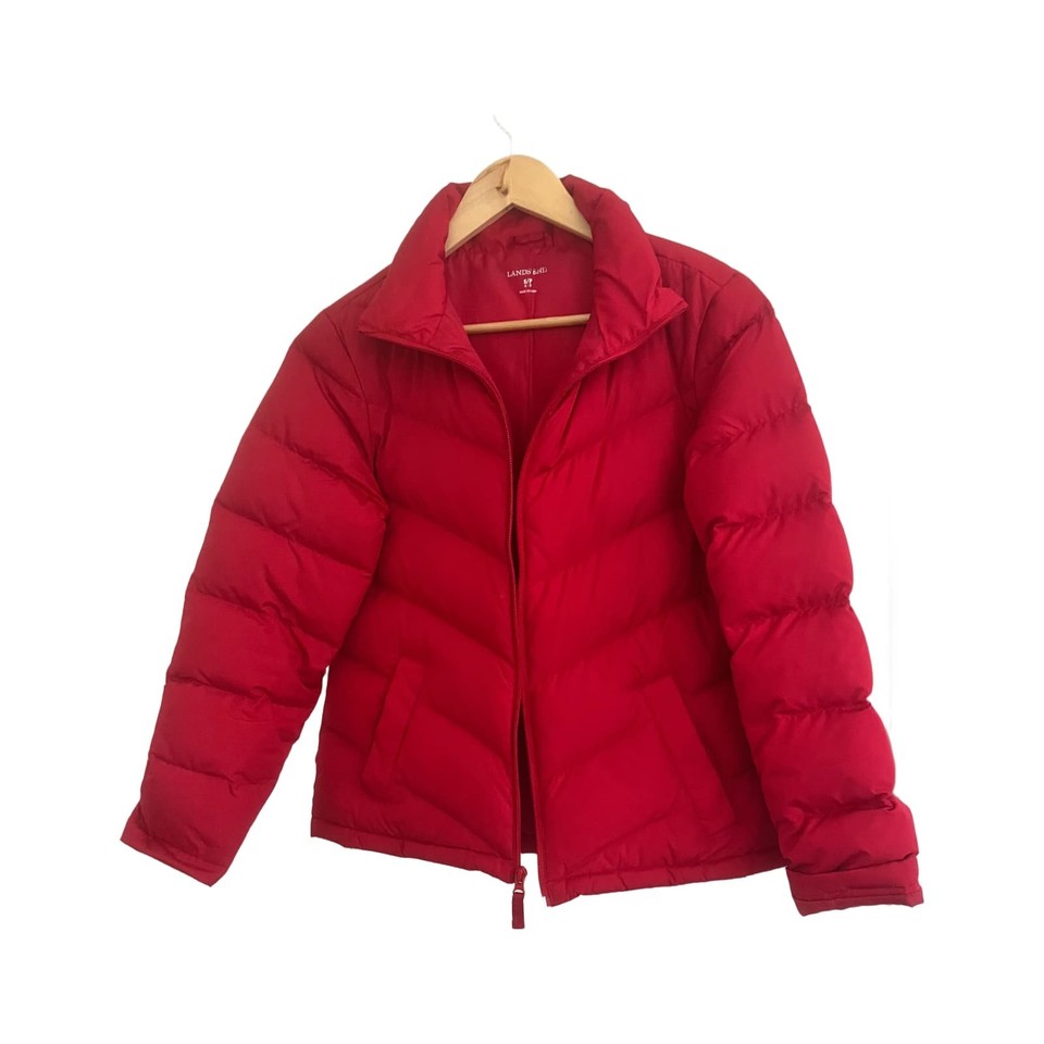 Lands' End Puffer Jacket Size S Excellent Condition #39140