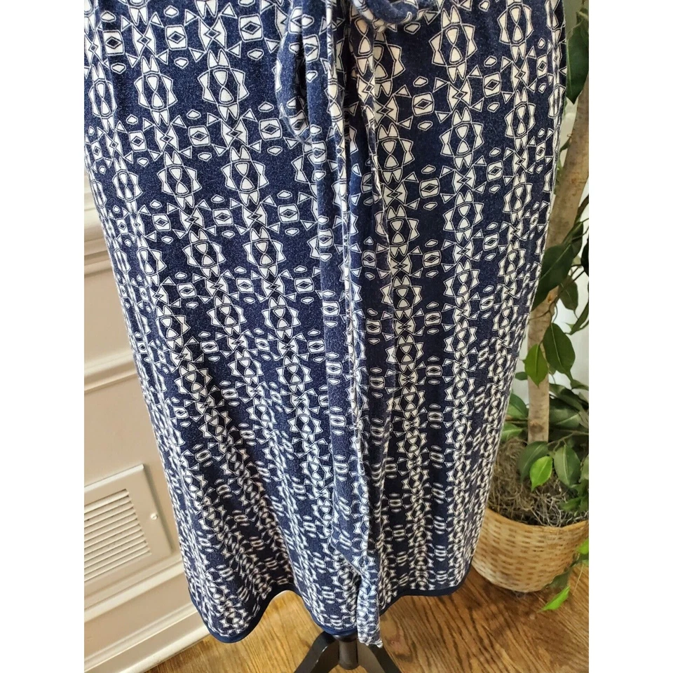 Vestido A New Approach para mujer azul rayón cuello redondo sin mangas hasta la rodilla talla 2X Foto 4 de 4