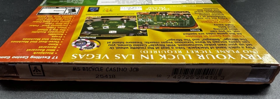 Bicycle Casino (Jewel Case) - PC - Video Game 2002 NEW FACTORY SEALED - Image 2 of 3