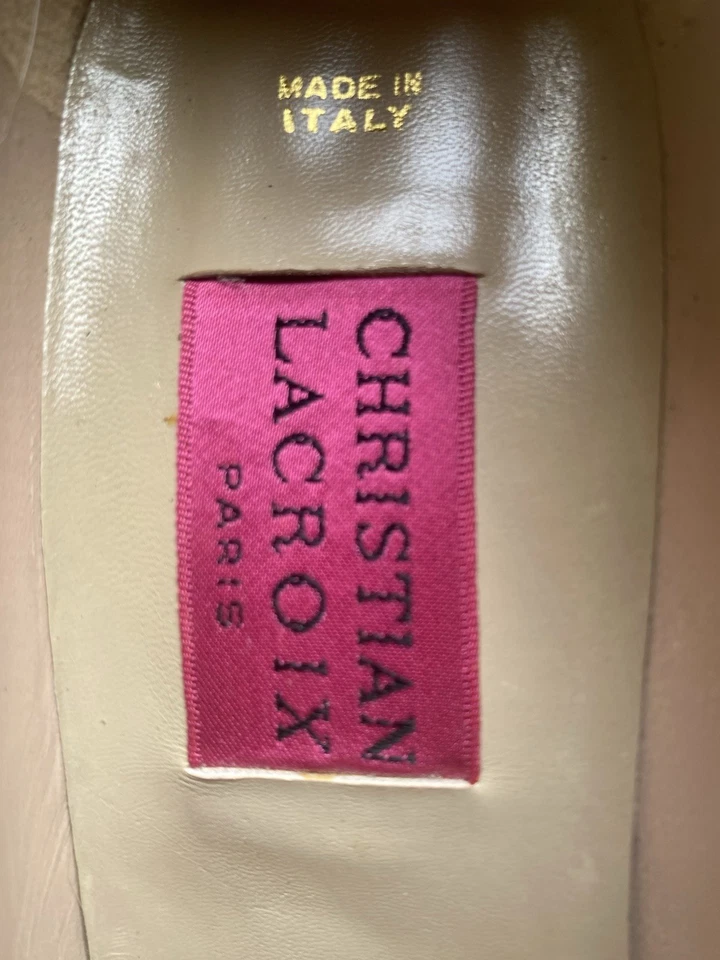 Zapatos de salón Christian Lacroix de cuero para mujer talla Euro 40, talla 9 EE. UU. Foto 4 de 4