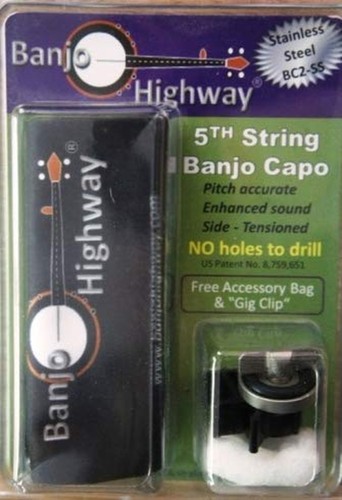 Fifth String Banjo Capo - Stainless Steel - Picture 6 of 7