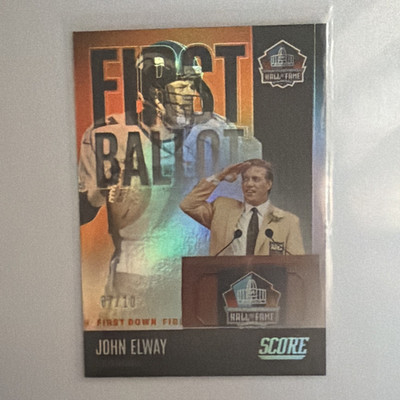 Panini 2022 Score First Ballot John Elway FB-JE First Down 07/10 Broncos