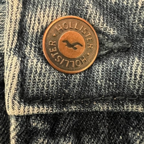 Hollister Curvy High Rise Mom Jean W29 L29 Blue Denim Floral Embroidered Vintage - Picture 16 of 16
