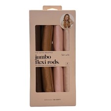 Kitsch Satin Jumbo Flexi Rods Hair Rollers - Rosewood - 4pk
