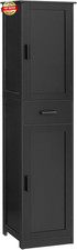 67'' Tall Storage Cabinet with 4 Shelves  2 Doors, Bathroom Cabinet with 1 Draw
