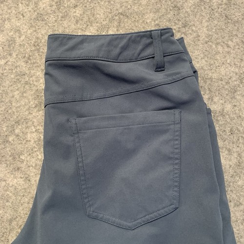 Lululemon ABC Classic Fit 5 Pocket Pant Mens 32 Blue Gray Stretch Straight - Picture 6 of 23