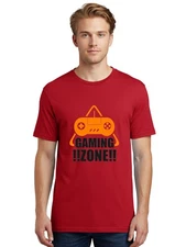 Gaming-Zone Mens Graphic Tee, 100% Cotton, Casual Summer Wear