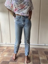 Vintage Levi  s Orange Tab Jeans Tapered Light Wash Jeans High Waisted 24