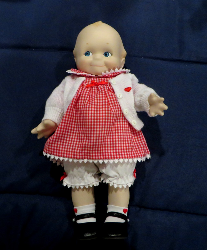 VINTAGE DANBURY MINT JESCO PORCELAIN KEWPIE "BE MINE"  12" TALL