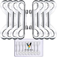 Double Ended Bolt Snap Hook 8 Set 3.5" Heavy Duty Zinc Alloy Trigger Chain Clips