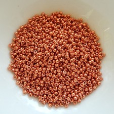 10 grams - 11/0 Miyuki Seed Beads - Duracoat Galvanized Pink Blush No. 4207