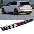Schwarz glänzend Diffusor Heckdiffusor LED Licht für VW Golf 8 GTI/GTD / R-Line