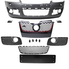 Front Stoßstange Vorne + Wabengrill Schwarz + Gitter geschlossen für VW Golf 5