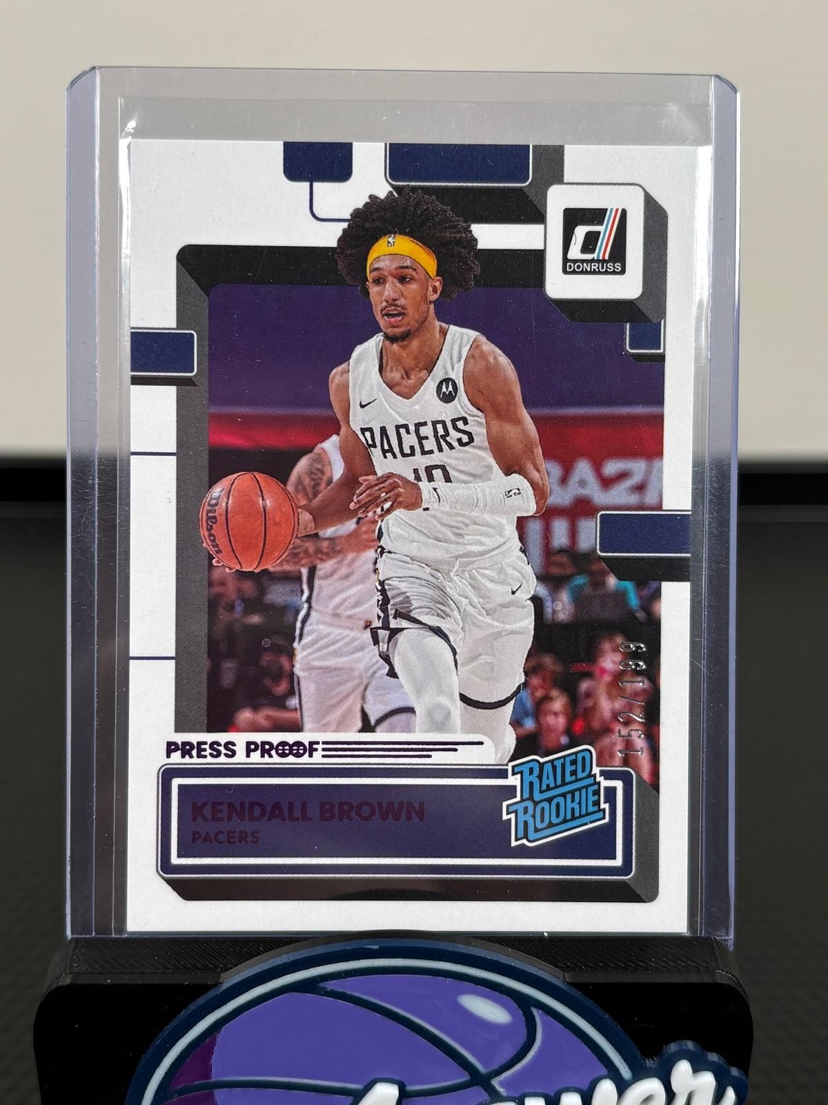 2022-23 Donruss Purple Press Proof #247 Kendall Brown RC 152/199