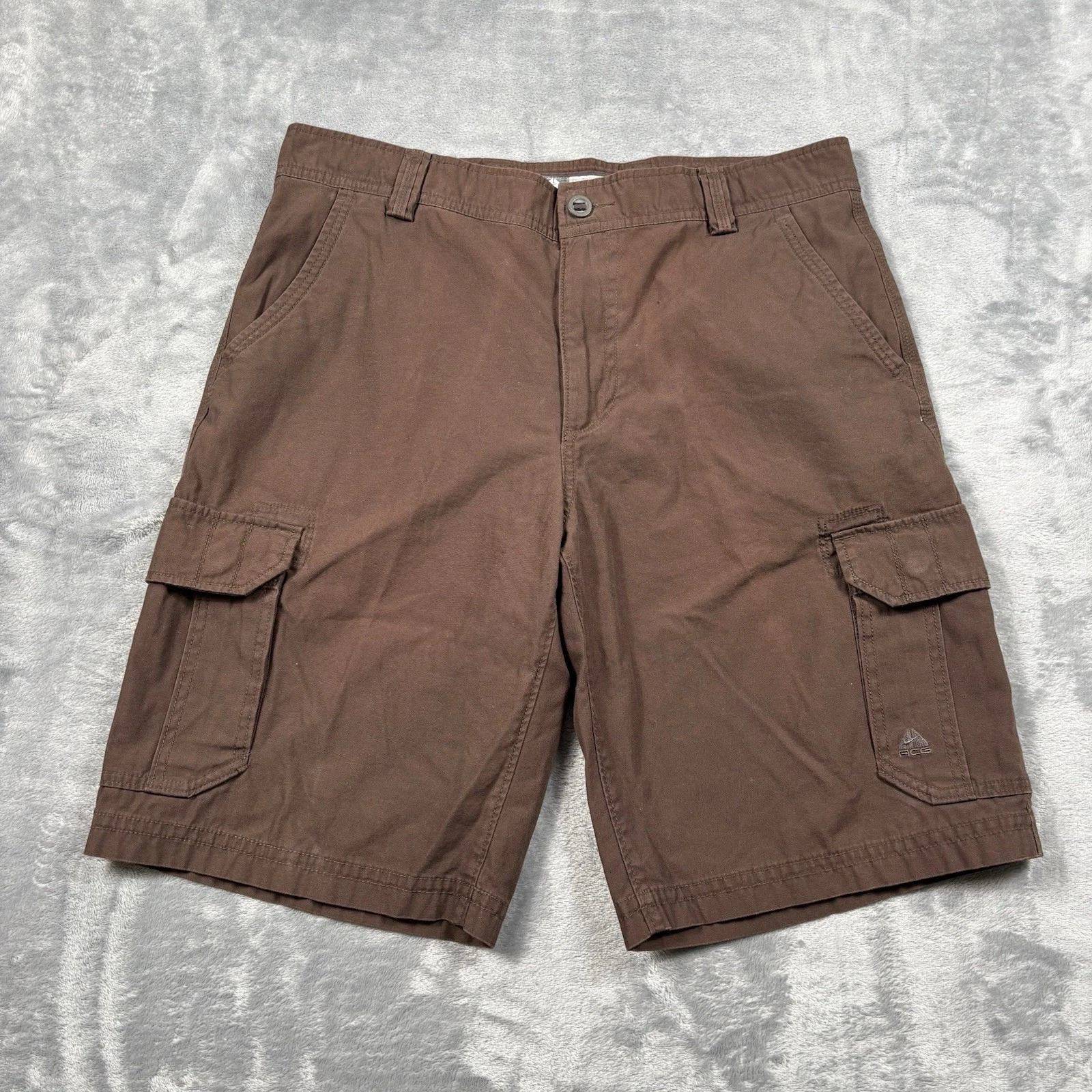 Vintage Y2K Nike ACG Cargo Utility Shorts Mens 32 Khaki Brown Dad Outdoor Gorp