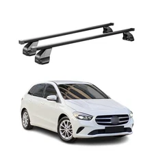 Fix Point Roof Racks Cross Bars for Mercedes B Class W247 2019-2024 Steel Black