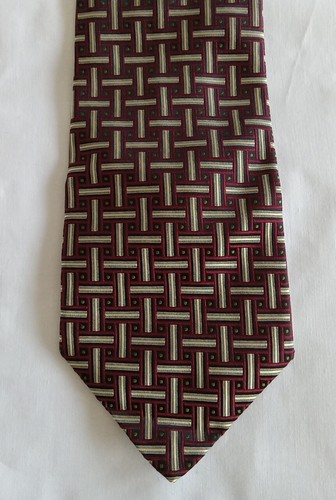 Robert Talbott Best Of Class Tie Hand Sewn Finest Silk Burgandy Tan USA ๐บ๐ธ - Picture 2 of 6