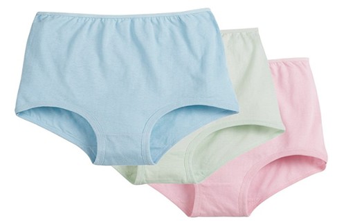 Teri Women's 100% Cotton Non-binding Cuff Leg Briefs - 3 Pair - Picture 2 of 6