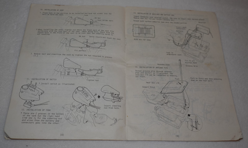 Kyosho Harley Davidson FLH-80 R/C Motorcycle Manual & Unused Sticker Sheet - Picture 7 of 16