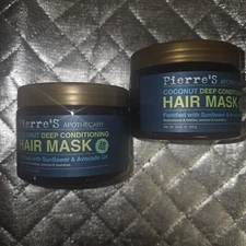 Pierre's Apothecary Coconut Deep Conditioning Hair Mask 12 Fl Oz Lot Of 2