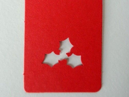 Etiquetas de regalo de Navidad NAVIDAD ACEBO recortadas etiquetas de tarjetas Kraft 9x4,5 cm + paquete de corbatas 30 - Imagen 7 de 19