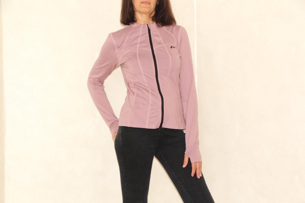 Vintage Pink track top jacket Old School 90s retro full zip