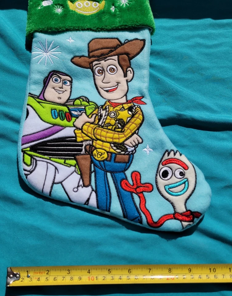 Disney Pixar Toy Story 4 Medias de Navidad Zumbido Madera y Tenedor Decoración Foto 4 de 4